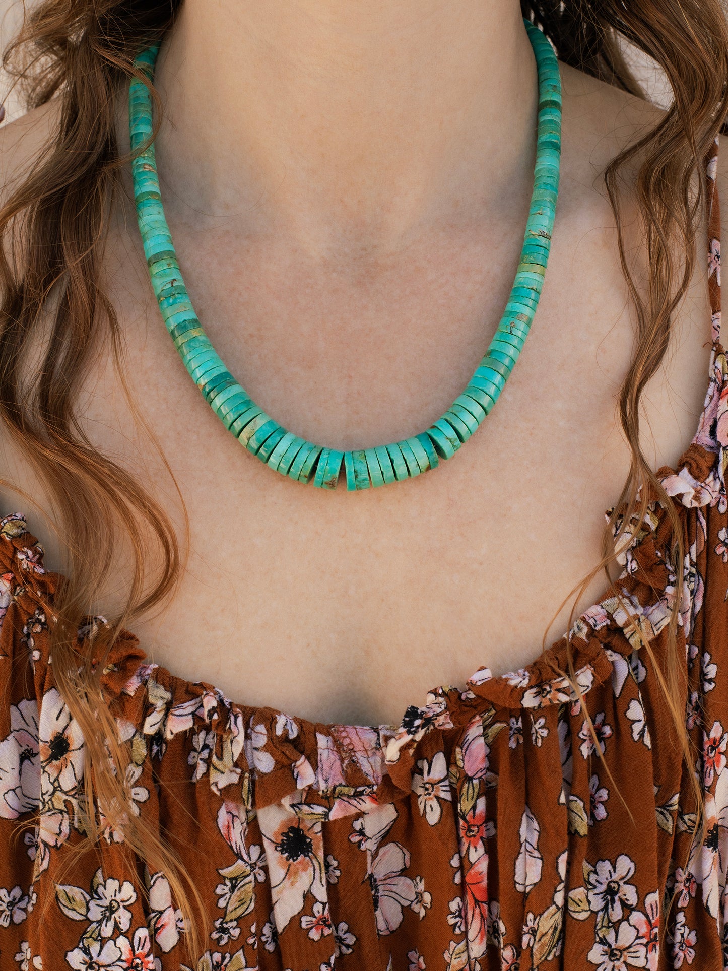 One-of-a-kind natural Turquoise stone designer bracelet with sterling silver hardware, designed & handmade in California.