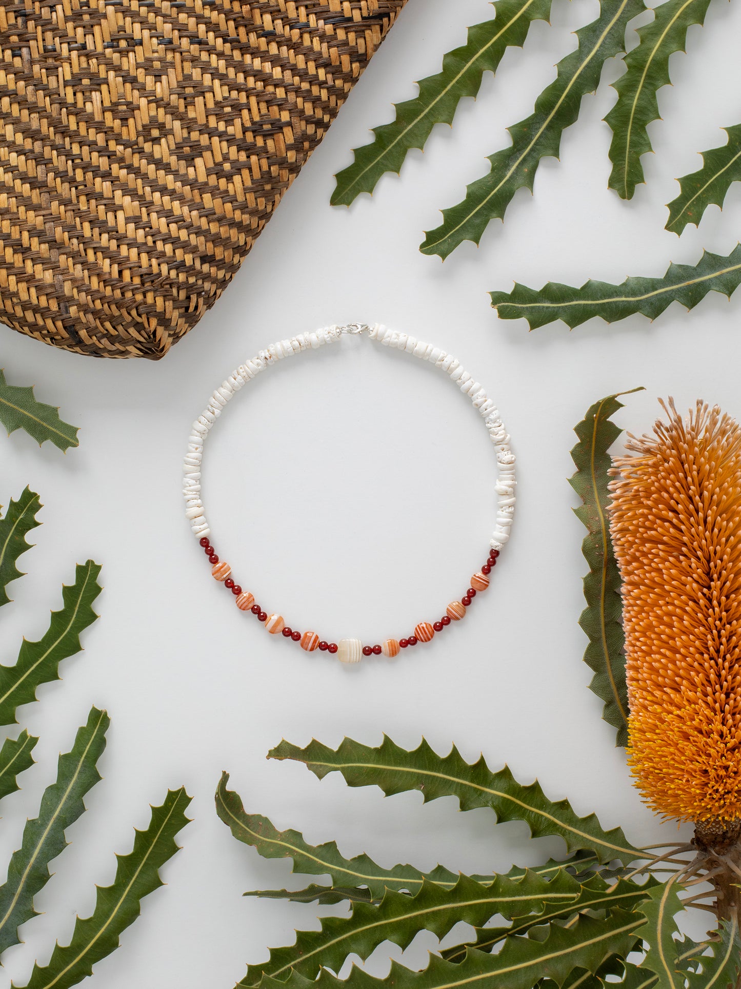 Red Beach Necklace (#066)
