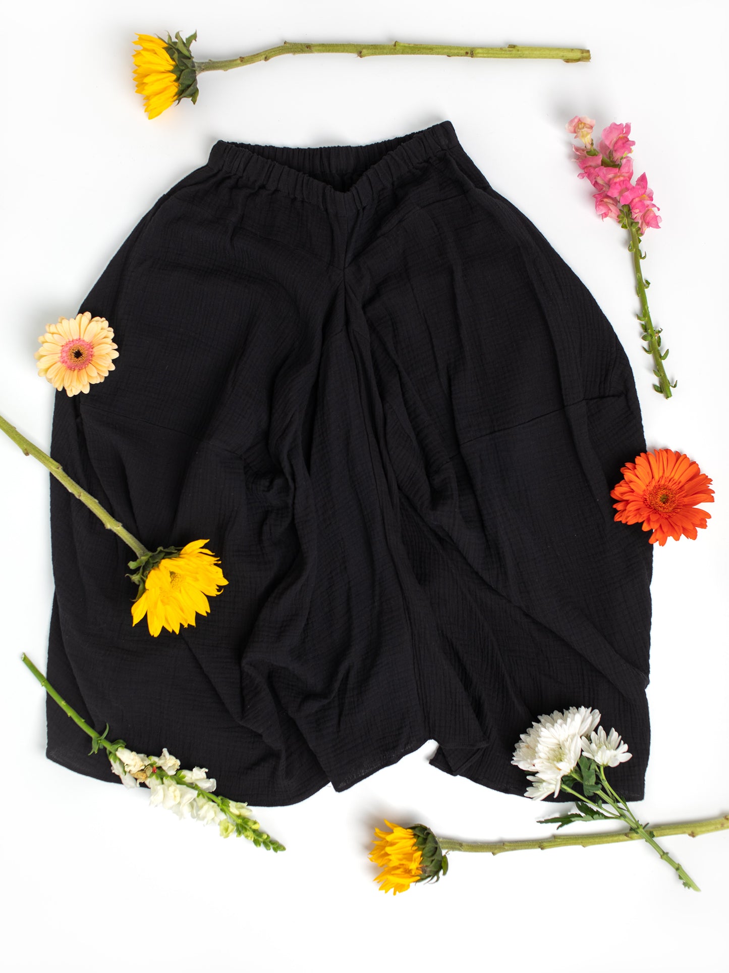 Women's Fashion: Fun Skirt in Sustainable Organic Cotton XS-XL, Swingy with a mini train in the back for that Vintage Divine Goddess Natural Mermaid vibe, wear for Fun Times at the beach, in the woods, at brunch, on vacation, for travel, events, weddings... because it just looks good on everyone!