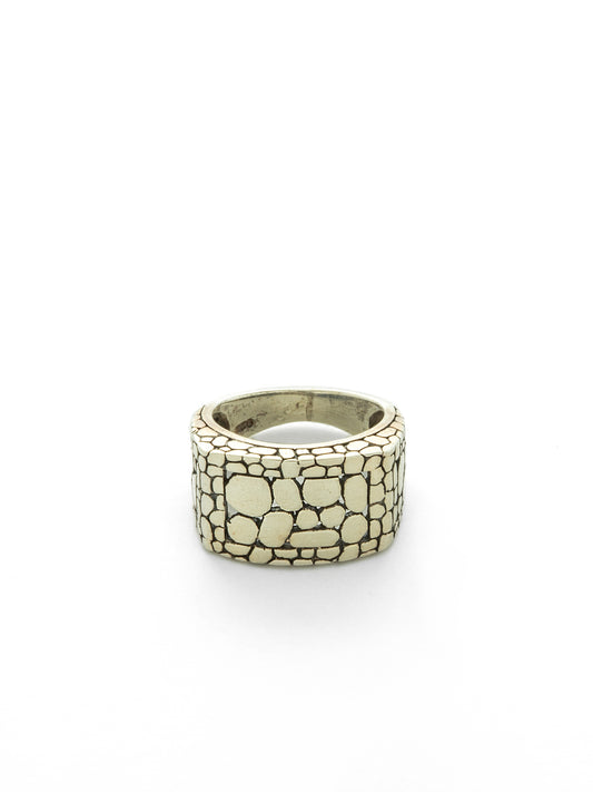 Vintage Lizard Mod Sterling Silver Ring (70s)