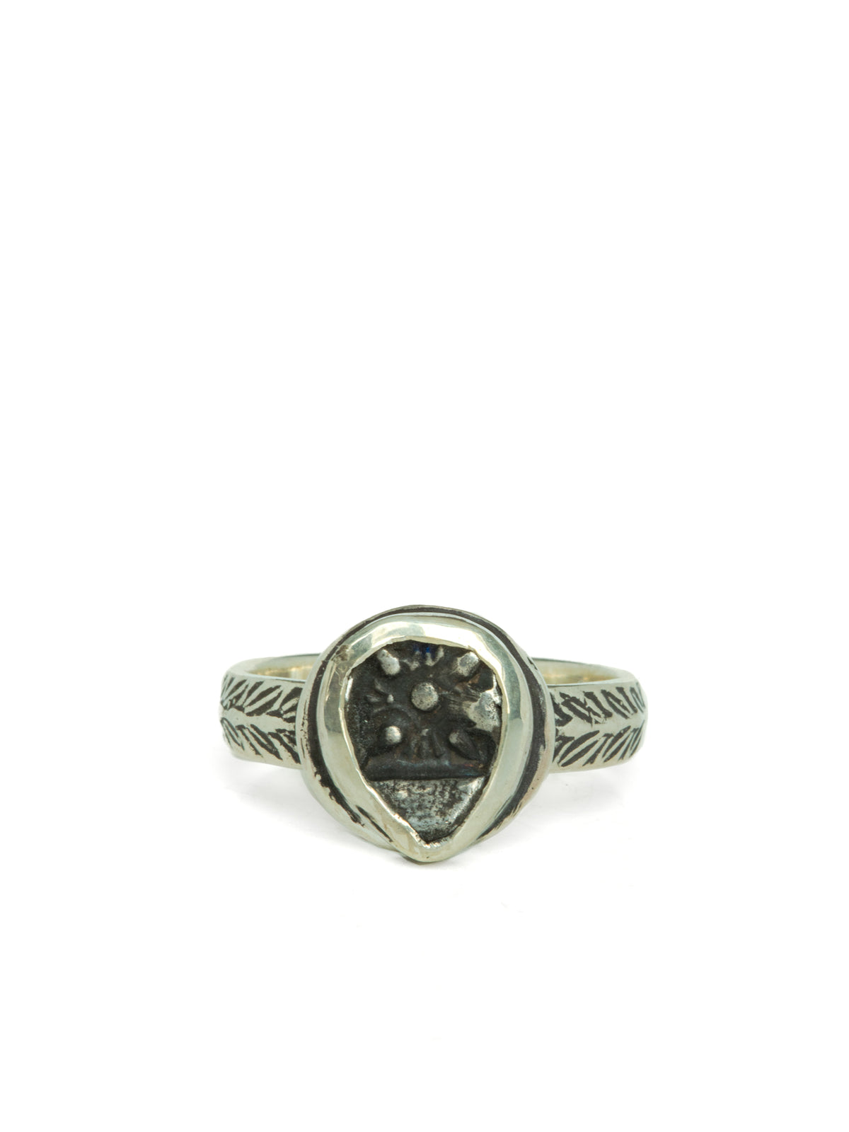 Ancient Greek Coin (Miletos, Ionian) Sterling Silver Rings (550-494 BCE)