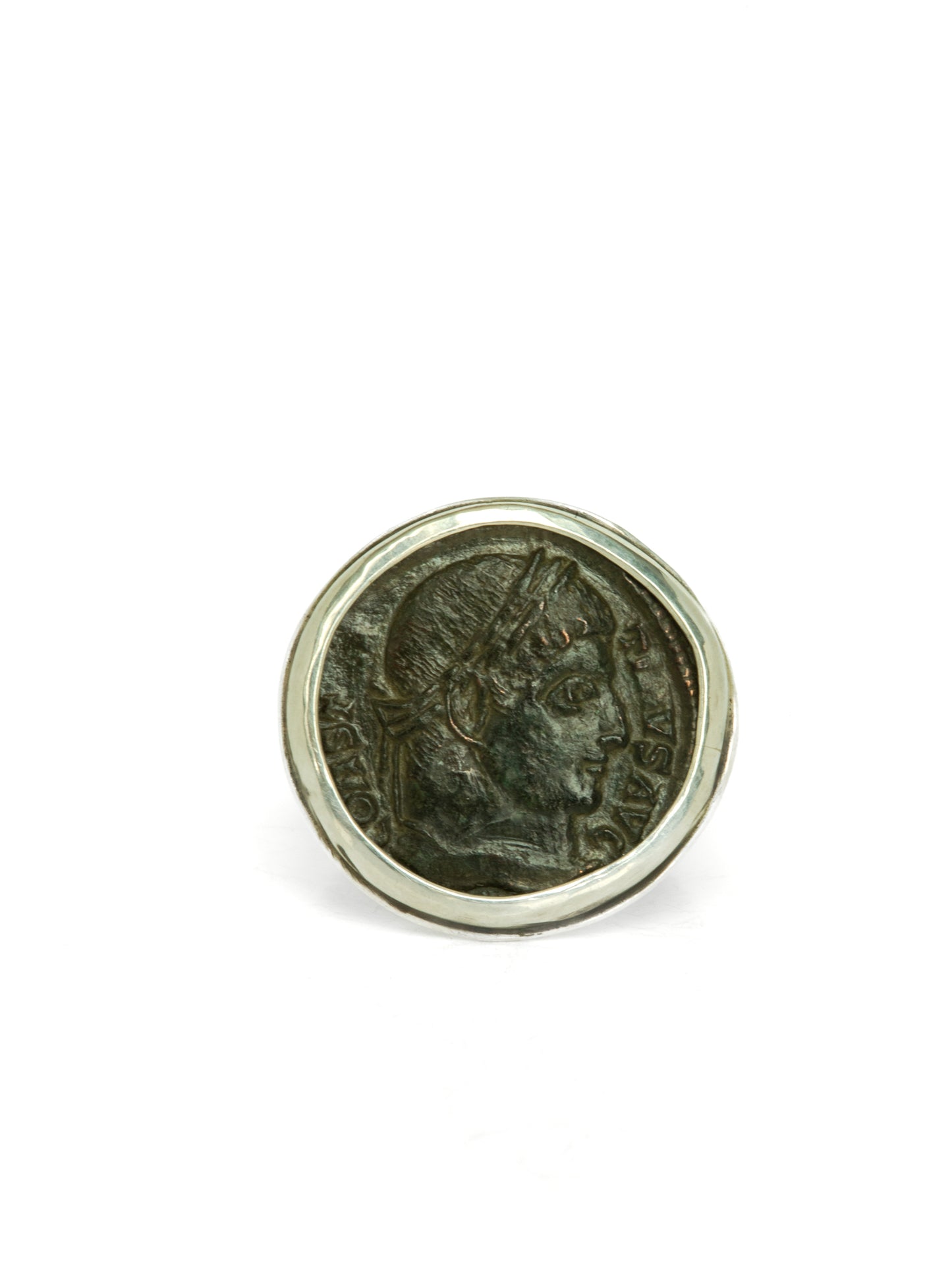 Ancient Roman Coin (Constantine) Sterling Silver Rings (307-337 CE)
