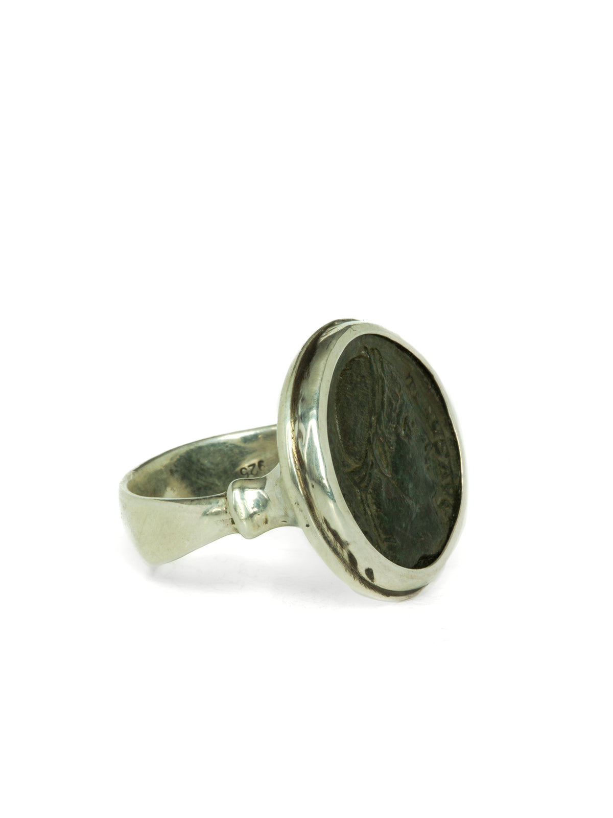 Ancient Roman Coin (Constantine) Sterling Silver Rings (307-337 CE)