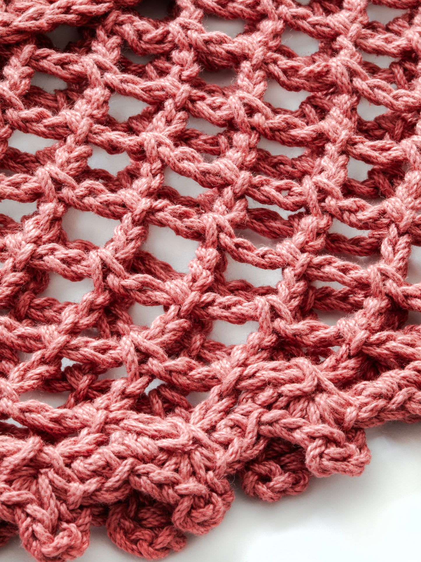 Pink & Green Organic Cotton Crochet Tank Top
