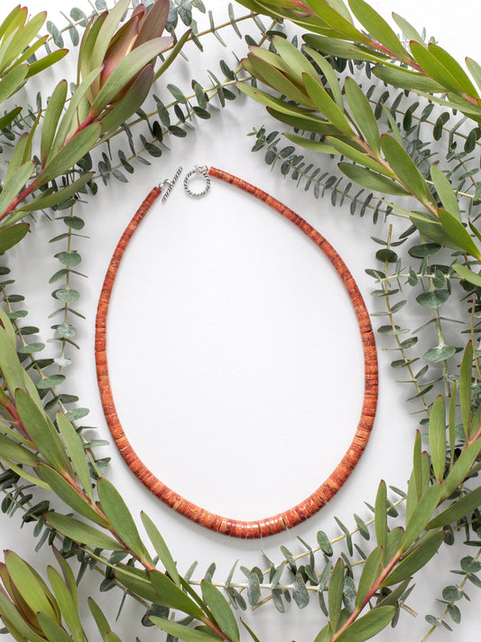 One-of-a-kind natural Red Sponge Coral stone designer bracelet with sterling silver hardware, designed & handmade in California. 