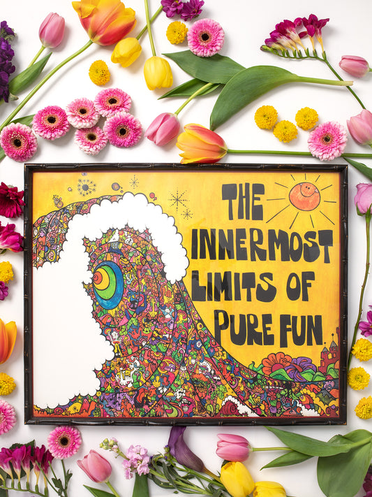 'The Innermost Limits of Fun' Cult Classic Surf Film Poster Print