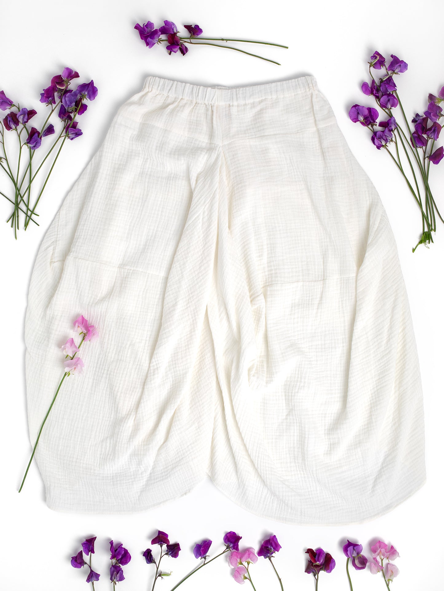Women's Fashion: Fun Skirt in Sustainable Organic Cotton XS-XL, Swingy with a mini train in the back for that Vintage Divine Goddess Natural Mermaid vibe, wear for Fun Times at the beach, in the woods, at brunch, on vacation, for travel, events, weddings... because it just looks good on everyone!