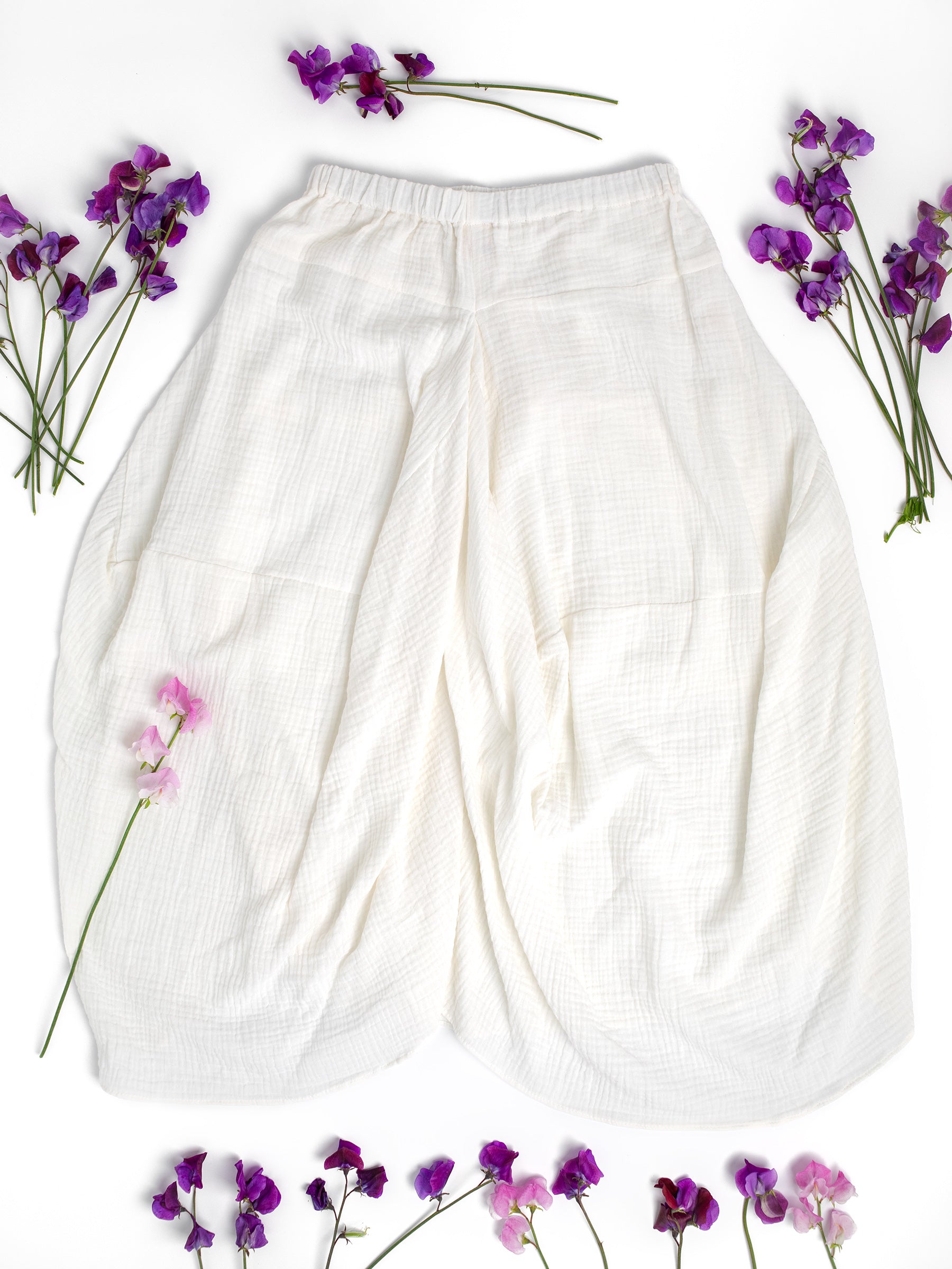 Women's Fashion: Fun Skirt in Sustainable Organic Cotton XS-XL, Swingy with a mini train in the back for that Vintage Divine Goddess Natural Mermaid vibe, wear for Fun Times at the beach, in the woods, at brunch, on vacation, for travel, events, weddings... because it just looks good on everyone!